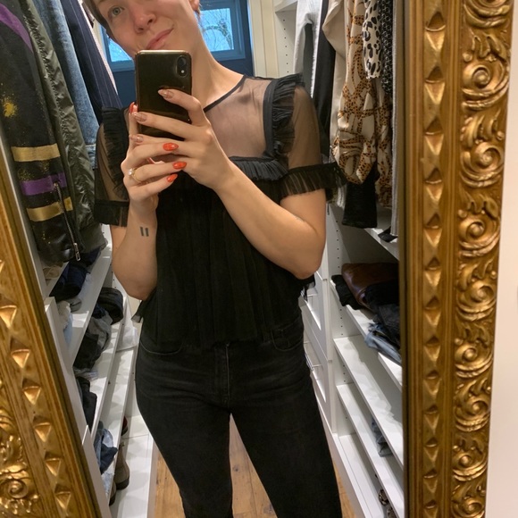 Black summer blouse! - Picture 3 of 3